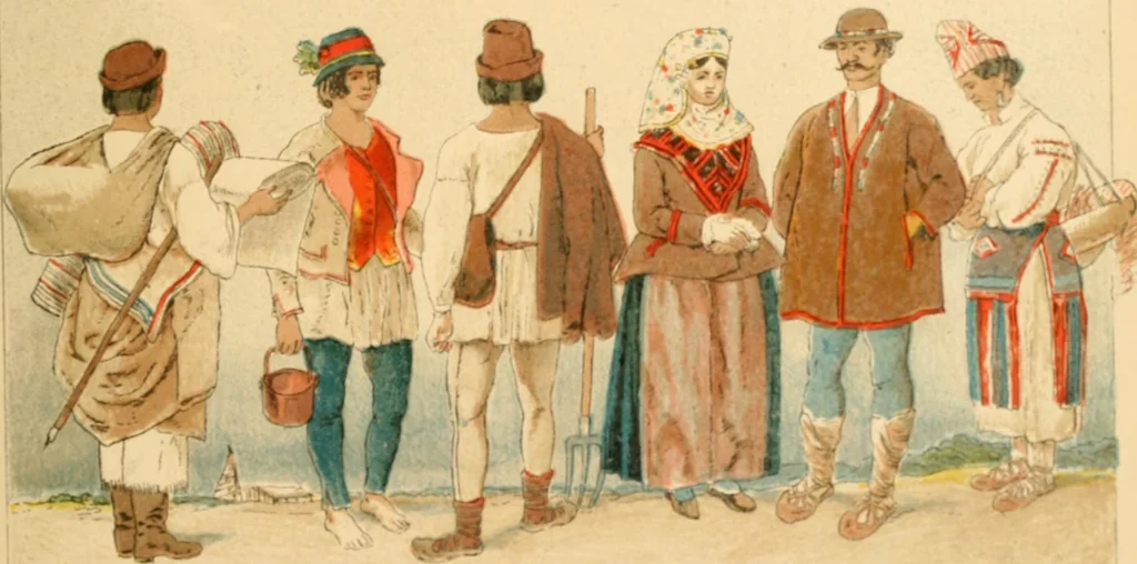 An illustration from Geschichte des Kostüms, 1905, leaf 88