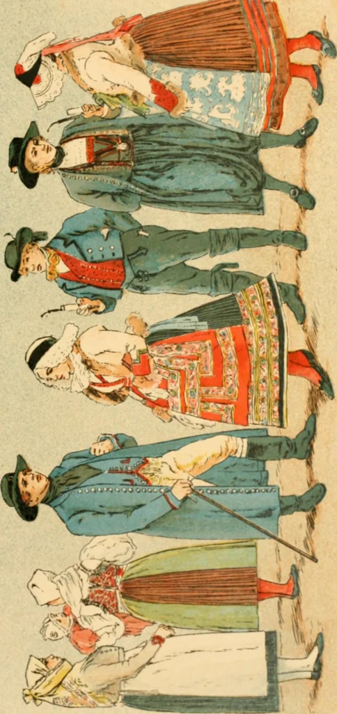 An illustration from Geschichte des Kostüms, 1905, leaf 92