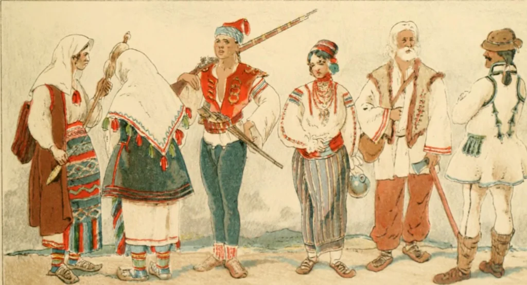 An illustration from Geschichte des Kostüms, 1905, leaf 96