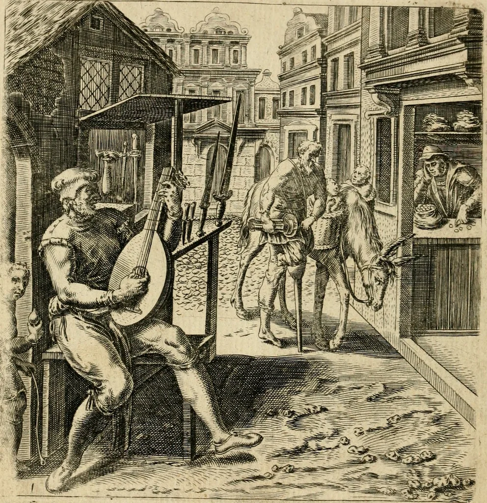 An illustration from Recht ghebruyck ende misbruyck, van tydlycke have : van rijckdom, nodruft en ghebreck ick beluyck t'onzaligh misbruyck, mettet zaligh ghebruyck, 1585, leaf 11