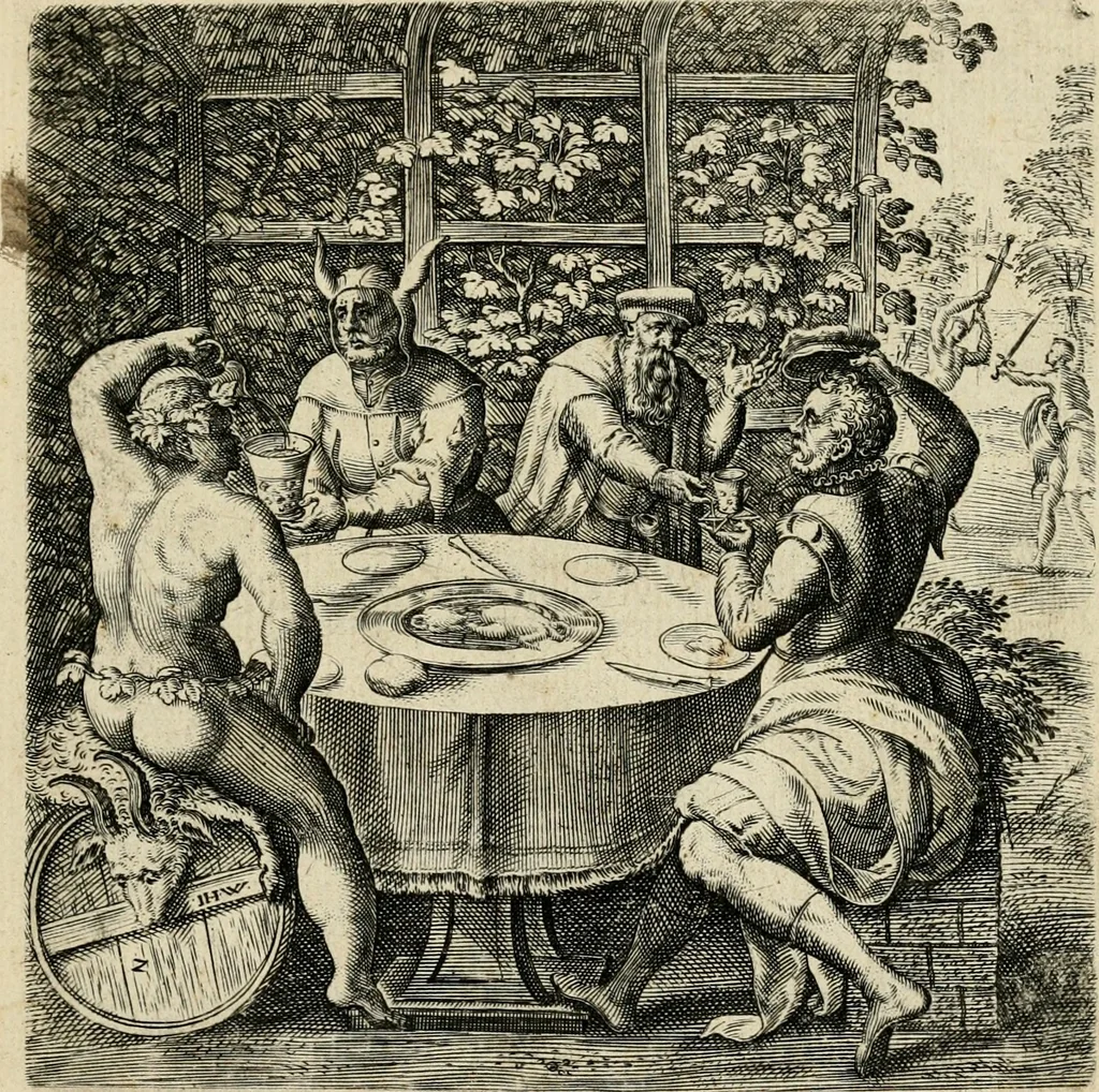 An illustration from Recht ghebruyck ende misbruyck, van tydlycke have : van rijckdom, nodruft en ghebreck ick beluyck t'onzaligh misbruyck, mettet zaligh ghebruyck, 1585, leaf 14
