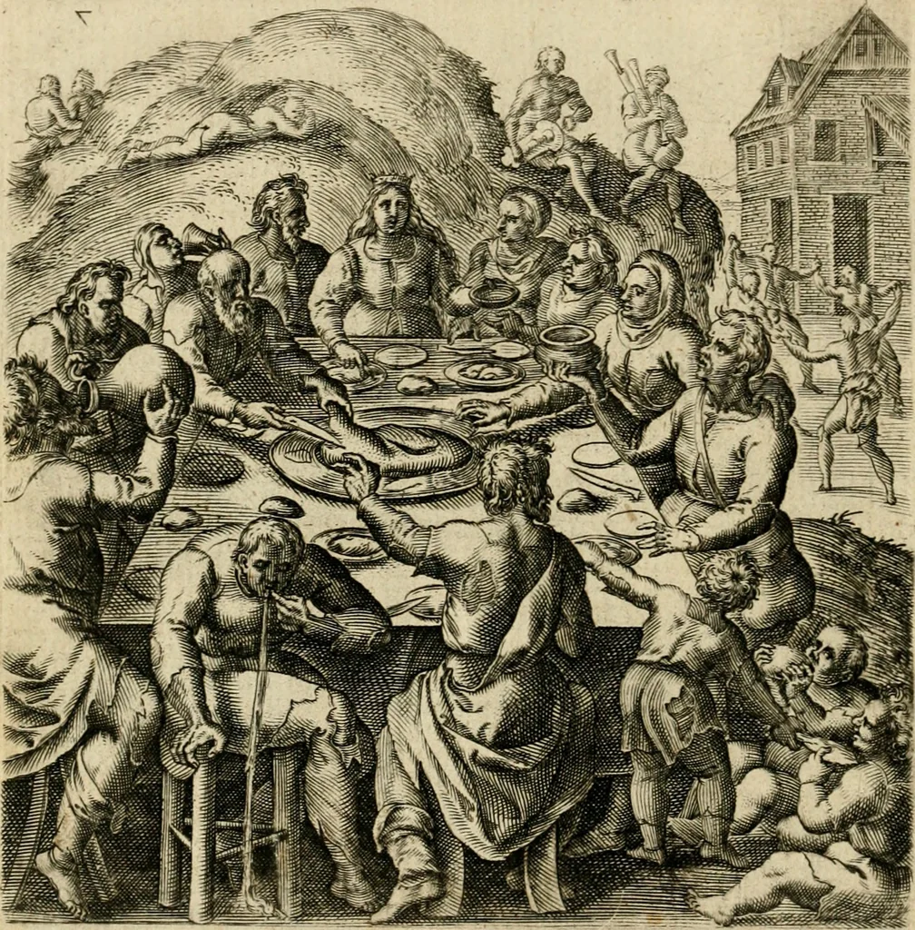 An illustration from Recht ghebruyck ende misbruyck, van tydlycke have : van rijckdom, nodruft en ghebreck ick beluyck t'onzaligh misbruyck, mettet zaligh ghebruyck, 1585, leaf 29