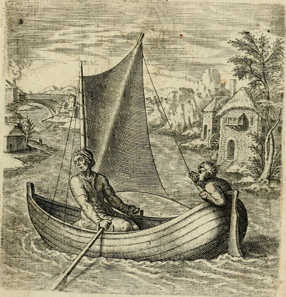 An illustration from Recht ghebruyck ende misbruyck, van tydlycke have : van rijckdom, nodruft en ghebreck ick beluyck t'onzaligh misbruyck, mettet zaligh ghebruyck, 1585, leaf 38