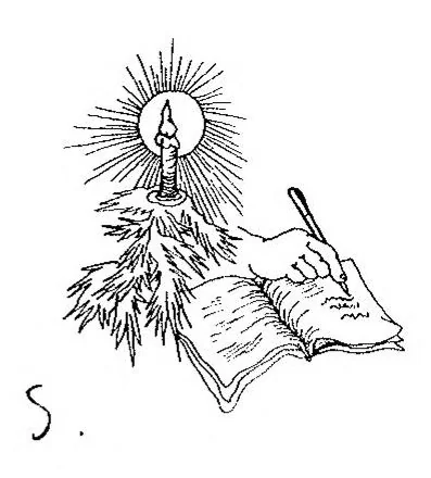 An illustration from Gift of Christmas, 1972, leaf 97