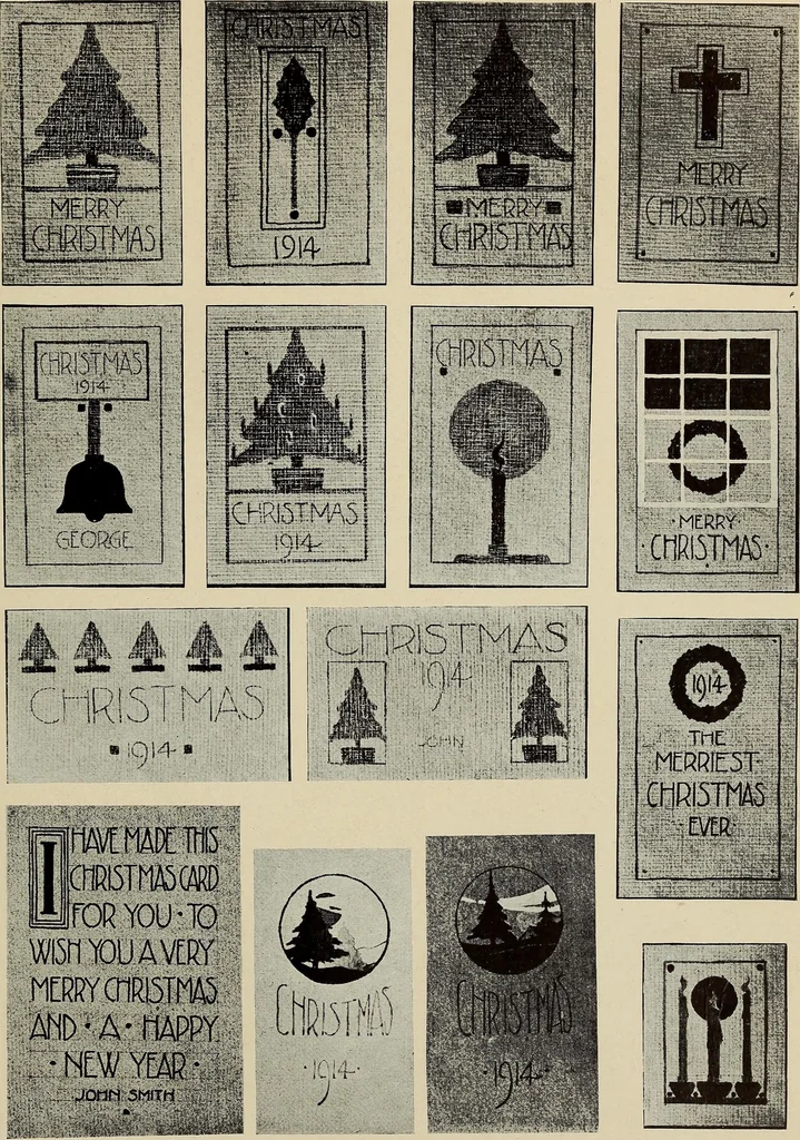 An illustration from Gift card designing, 1922, leaf 17
