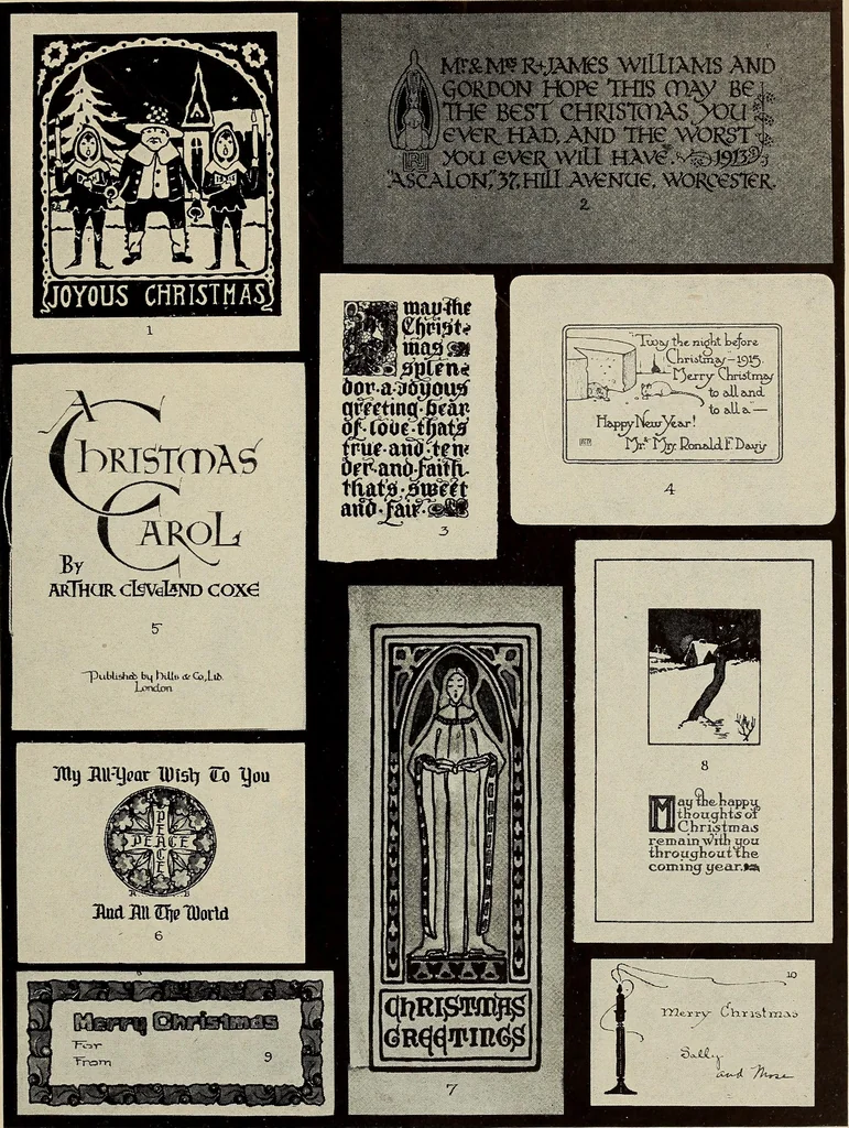 An illustration from Gift card designing, 1922, leaf 21