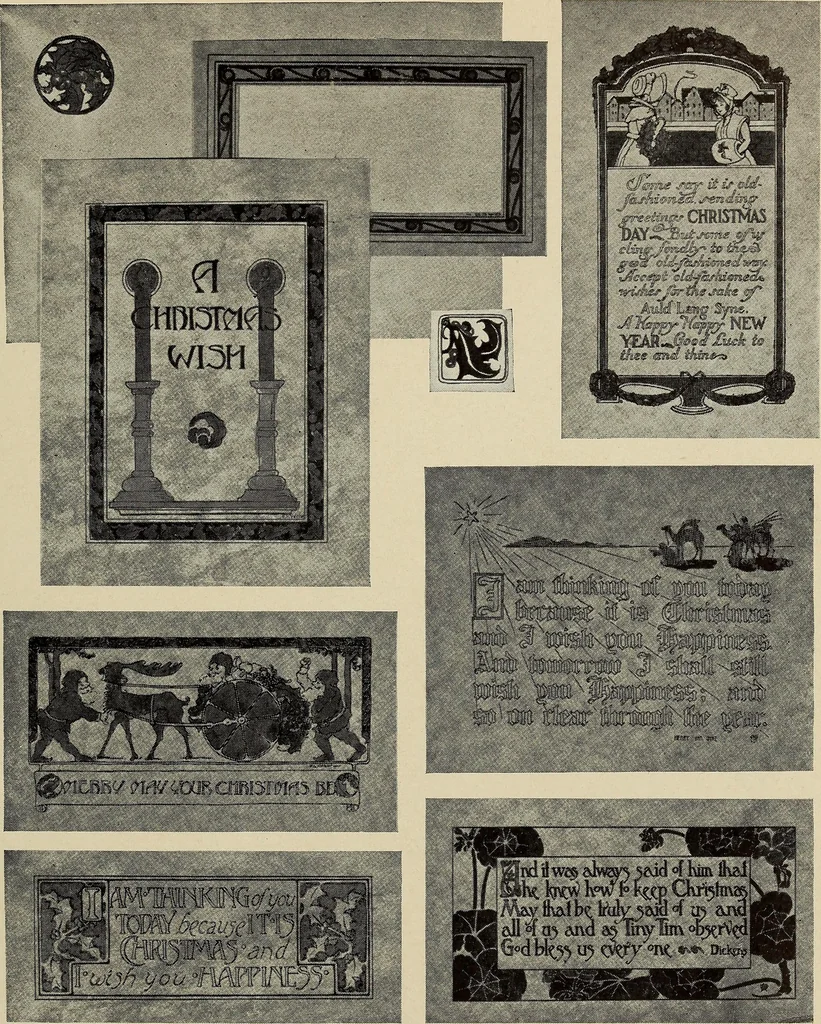 An illustration from Gift card designing, 1922, leaf 25