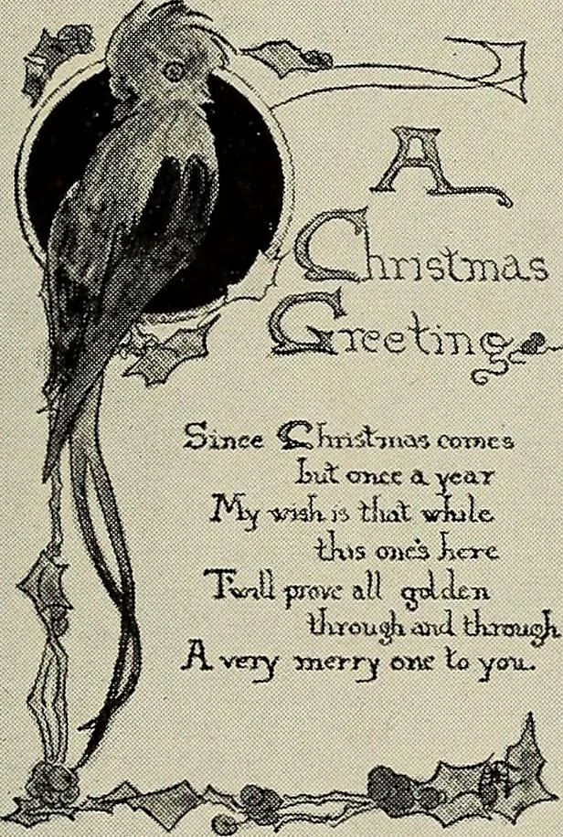 An illustration from Gift card designing, 1922, leaf 27