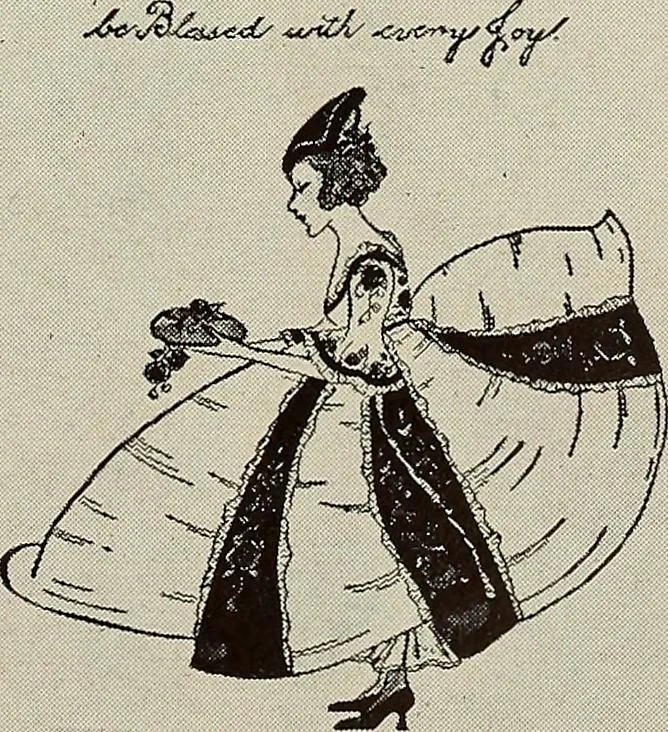 An illustration from Gift card designing, 1922, leaf 27
