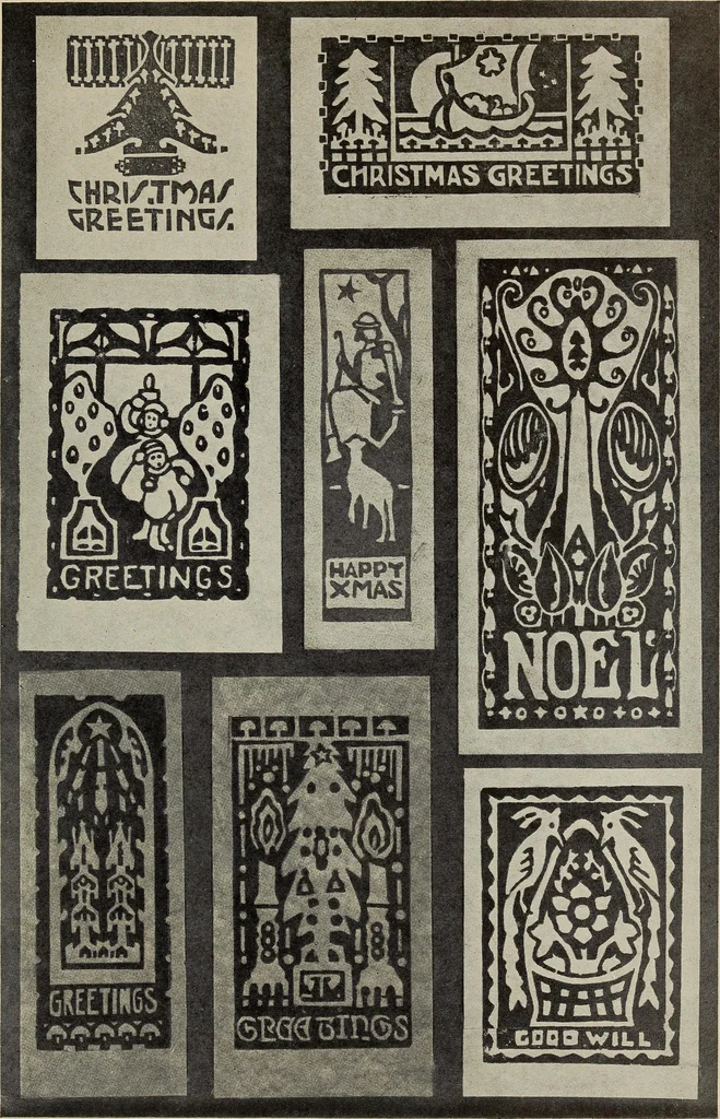 An illustration from Gift card designing, 1922, leaf 29