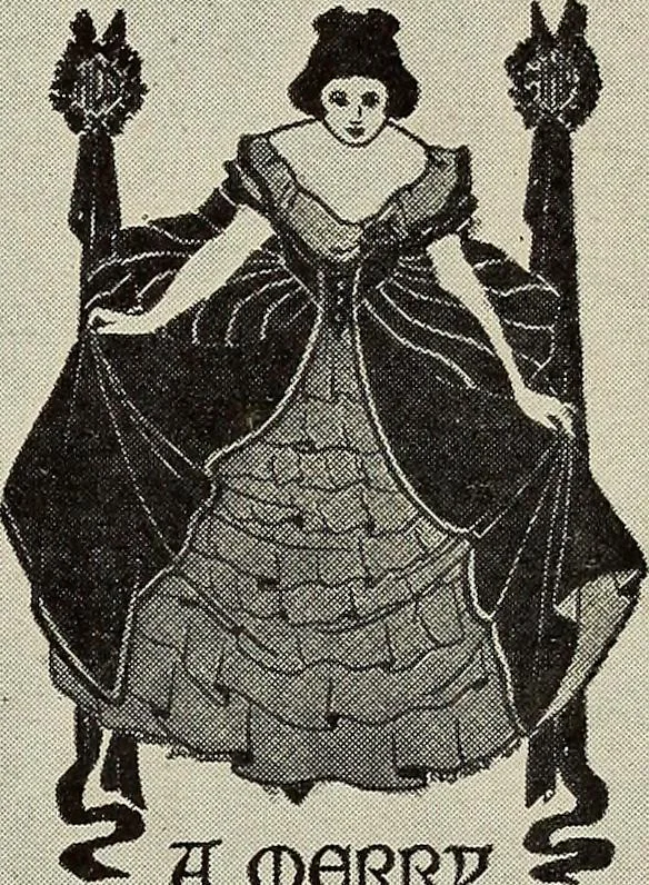 An illustration from Gift card designing, 1922, leaf 37