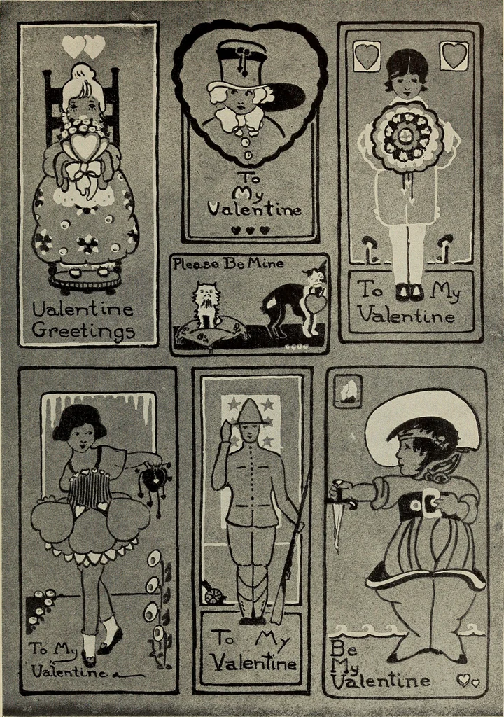 An illustration from Gift card designing, 1922, leaf 41