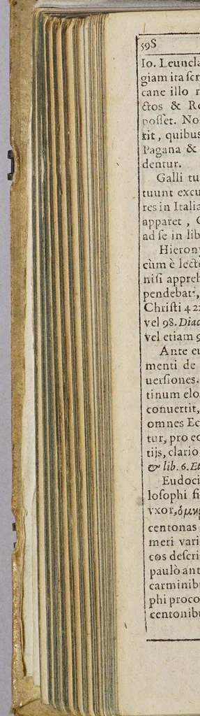 An illustration from Gilberti Genebrardi theologi Parisiensis, diuinarum Hebraicarumque literarum professoris regii, Chronographiae libri quatour. : Priores duo sunt de rebus veteris populi, & præcipuis quatuor millium annorum gestis. : Posteriores, è D. Arnaldi Pontaci Vasatensis episcopi chronographia aucti, recentes historias reliquorum annorum complectuntur. : Vniuersae historiae speculum. : cum indice locupletissimo, 1581, leaf 150