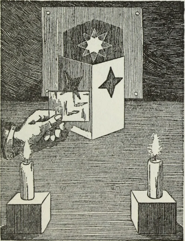 An illustration from Gilbert light experiments for boys, 1920, leaf 102