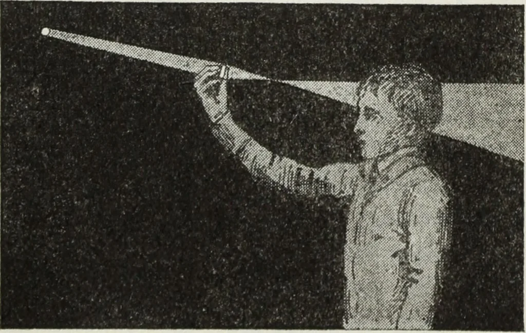 An illustration from Gilbert light experiments for boys, 1920, leaf 106