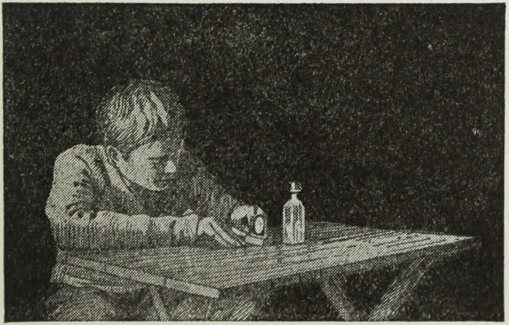 An illustration from Gilbert light experiments for boys, 1920, leaf 108