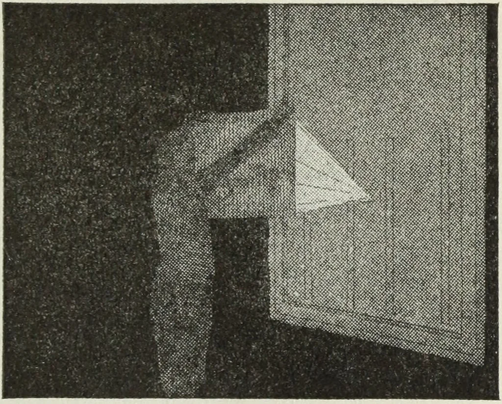 An illustration from Gilbert light experiments for boys, 1920, leaf 12