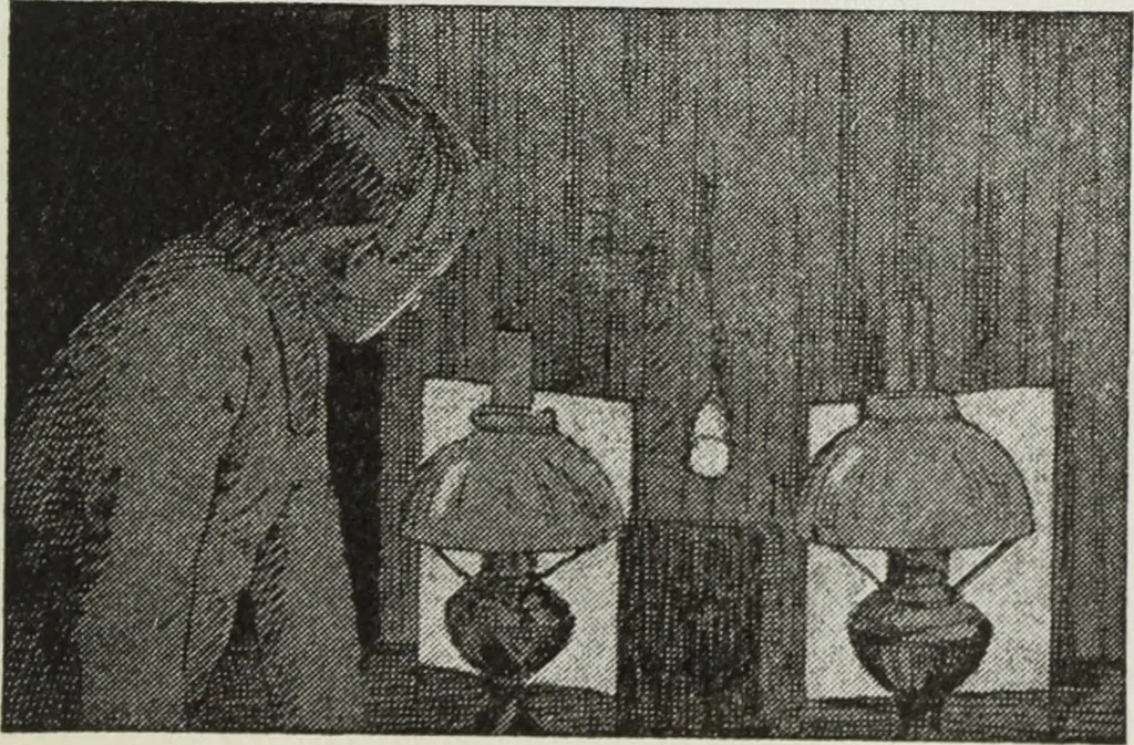 An illustration from Gilbert light experiments for boys, 1920, leaf 122