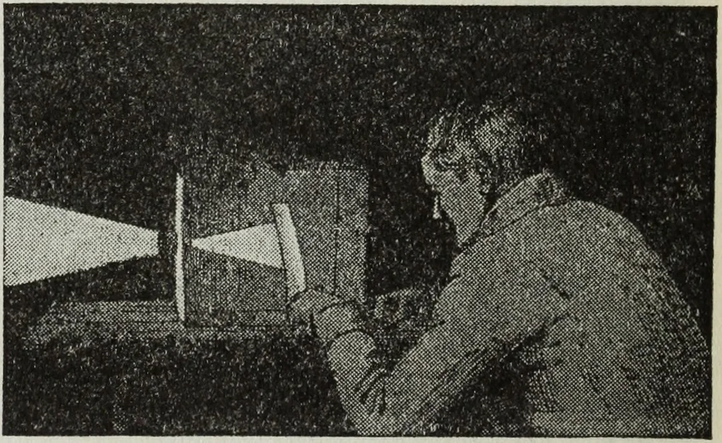 An illustration from Gilbert light experiments for boys, 1920, leaf 123