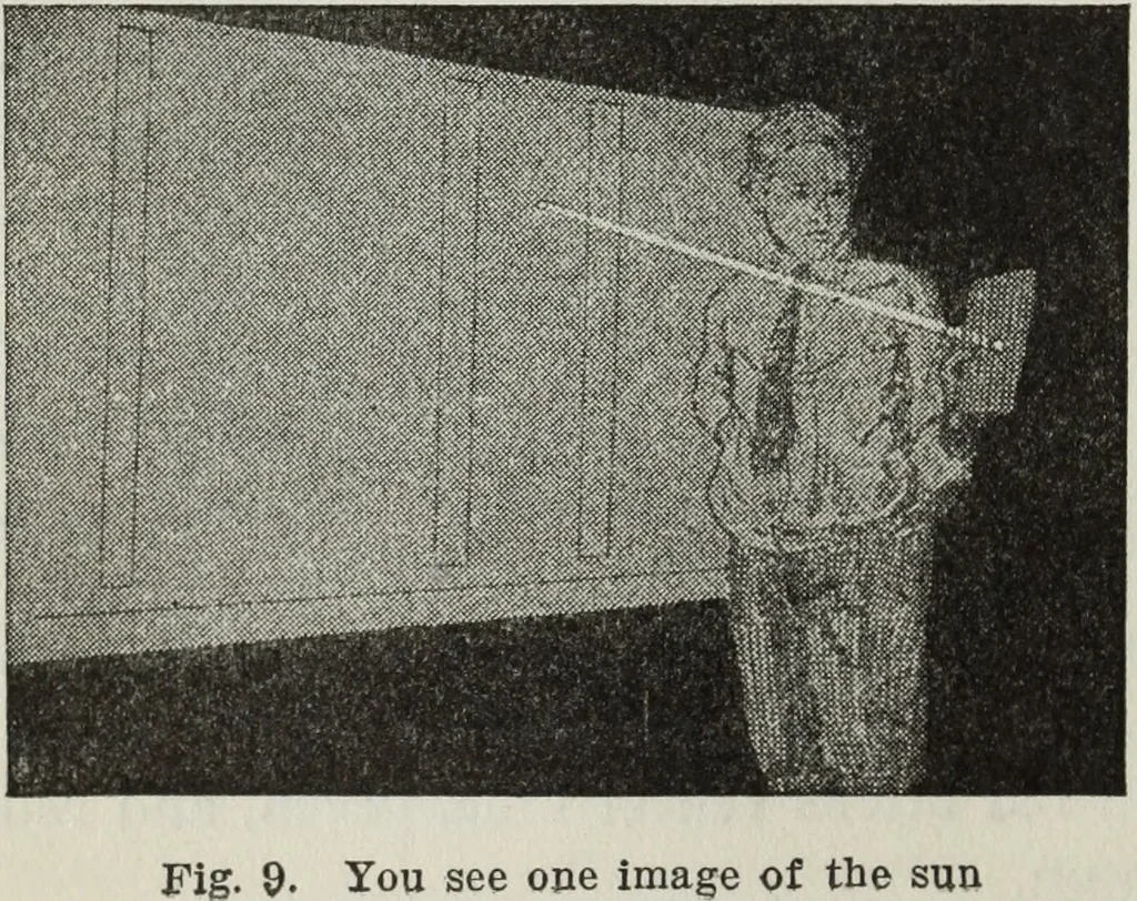 An illustration from Gilbert light experiments for boys, 1920, leaf 13
