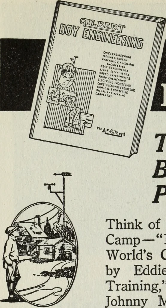 An illustration from Gilbert light experiments for boys, 1920, leaf 131