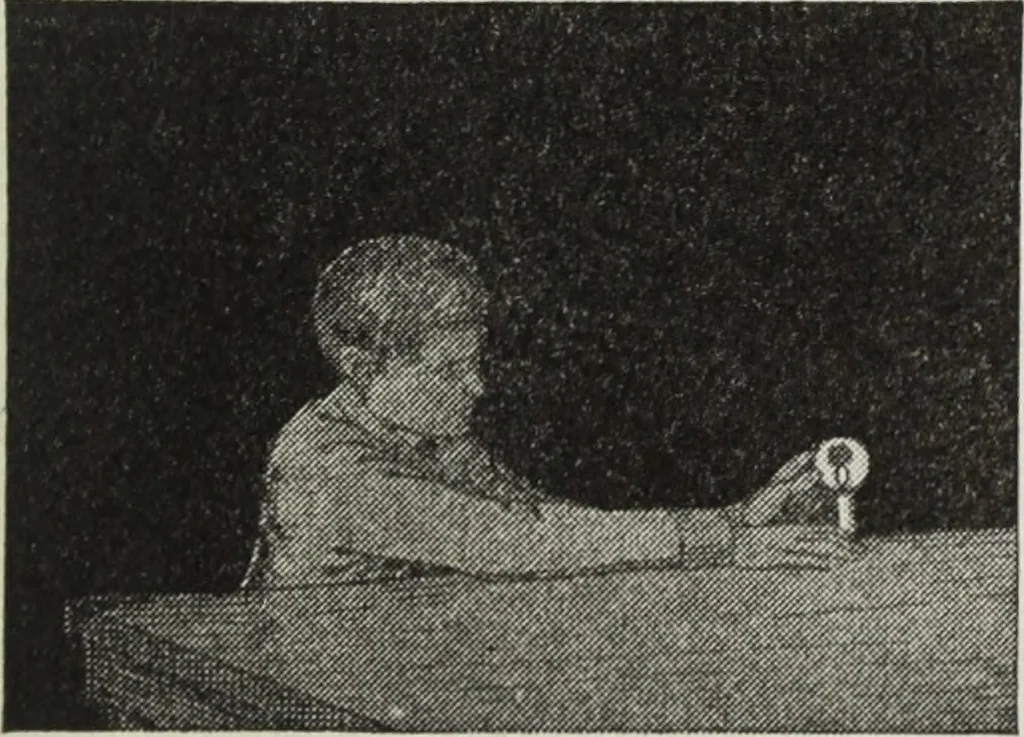 An illustration from Gilbert light experiments for boys, 1920, leaf 18