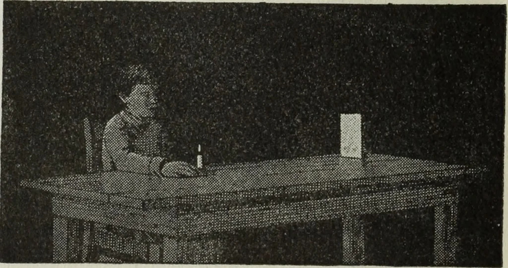 An illustration from Gilbert light experiments for boys, 1920, leaf 19