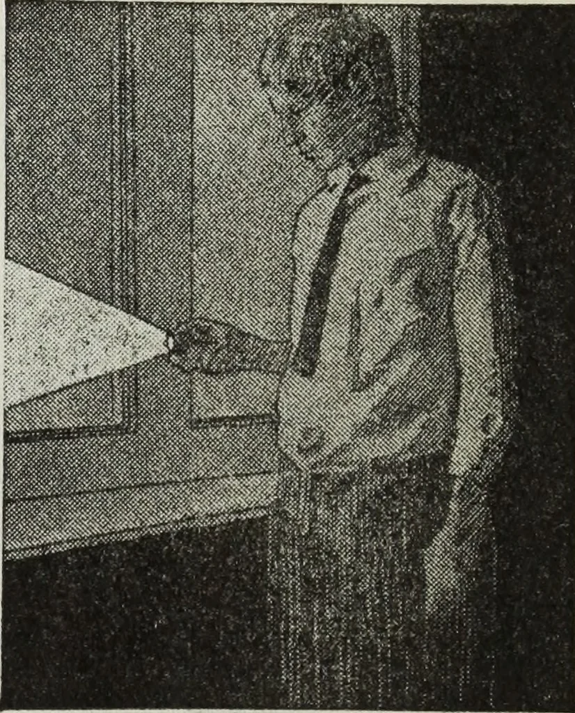 An illustration from Gilbert light experiments for boys, 1920, leaf 21