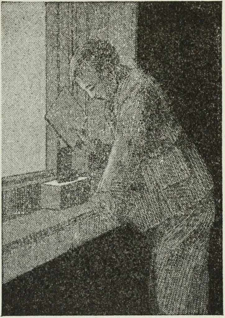 An illustration from Gilbert light experiments for boys, 1920, leaf 34