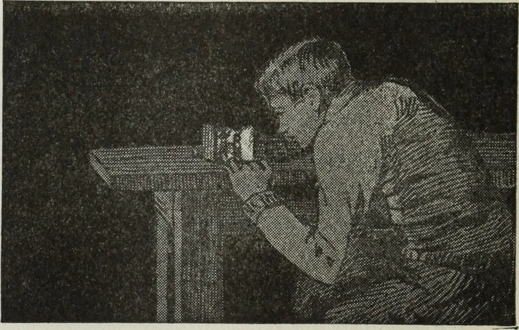 An illustration from Gilbert light experiments for boys, 1920, leaf 55