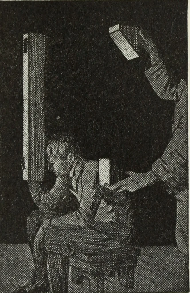An illustration from Gilbert light experiments for boys, 1920, leaf 60