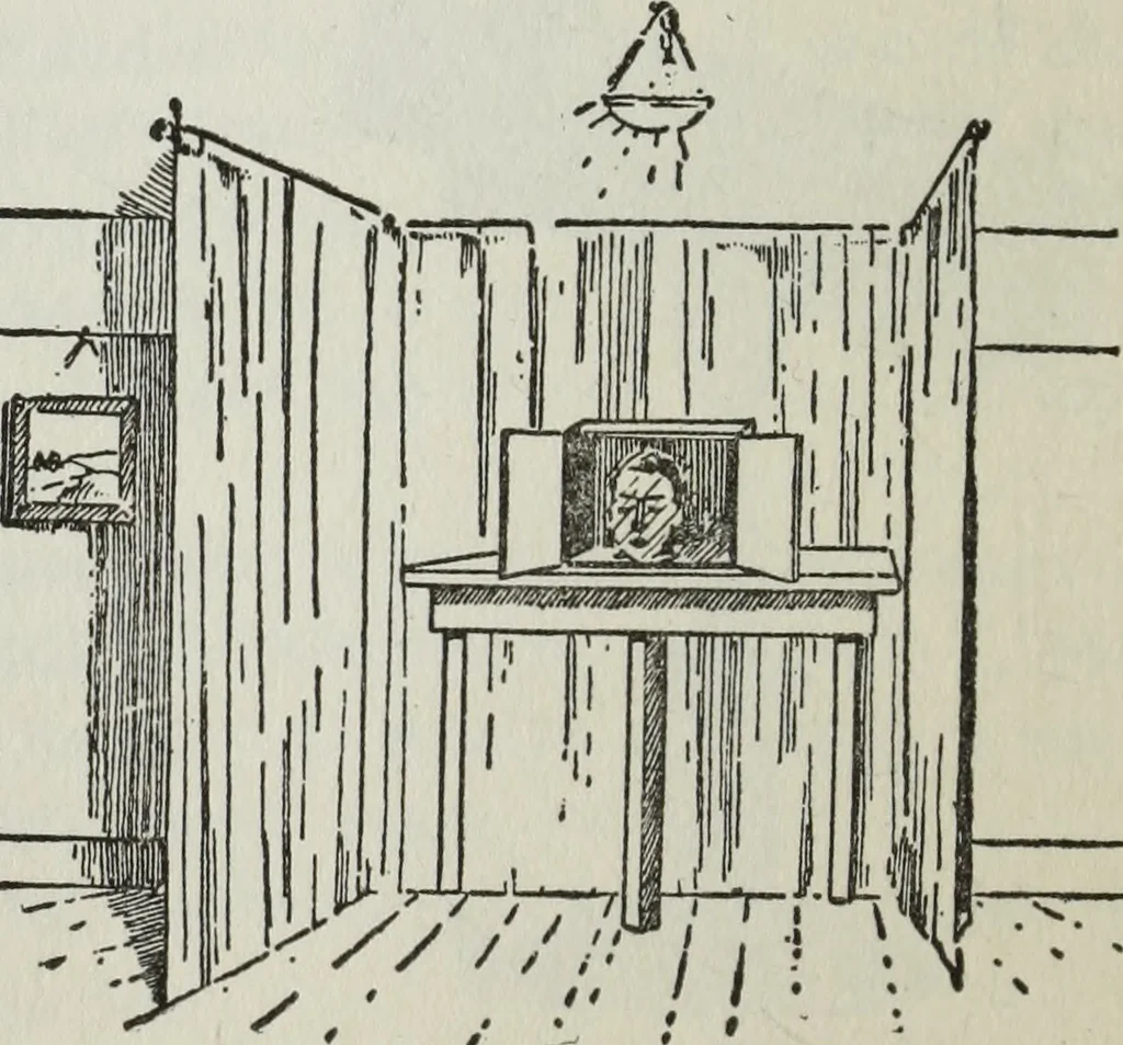 An illustration from Gilbert light experiments for boys, 1920, leaf 63