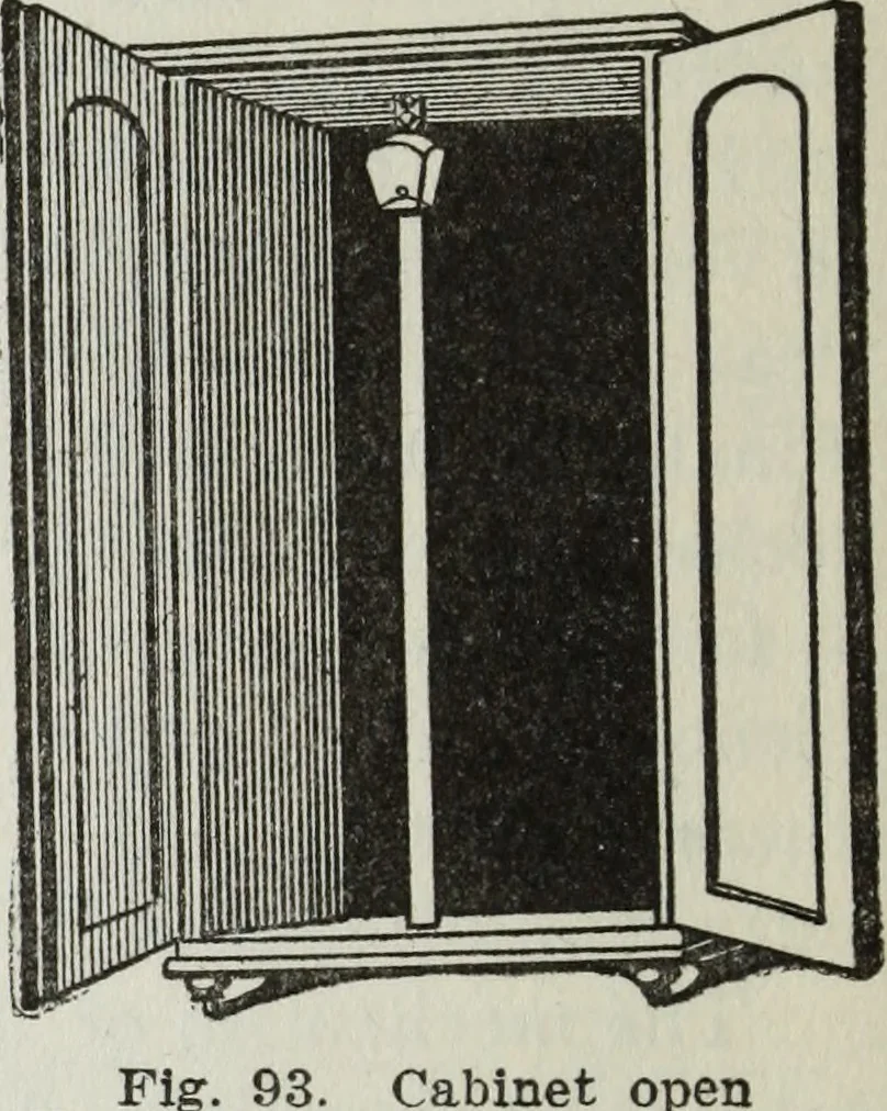 An illustration from Gilbert light experiments for boys, 1920, leaf 65