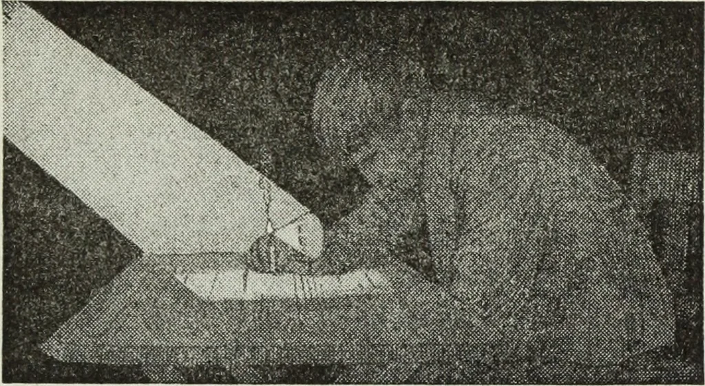 An illustration from Gilbert light experiments for boys, 1920, leaf 70