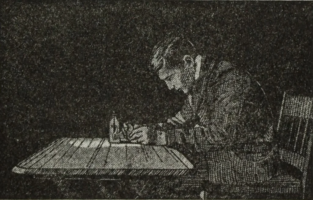 An illustration from Gilbert light experiments for boys, 1920, leaf 70