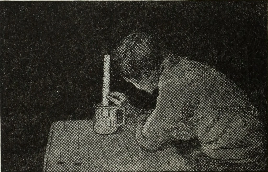 An illustration from Gilbert light experiments for boys, 1920, leaf 81