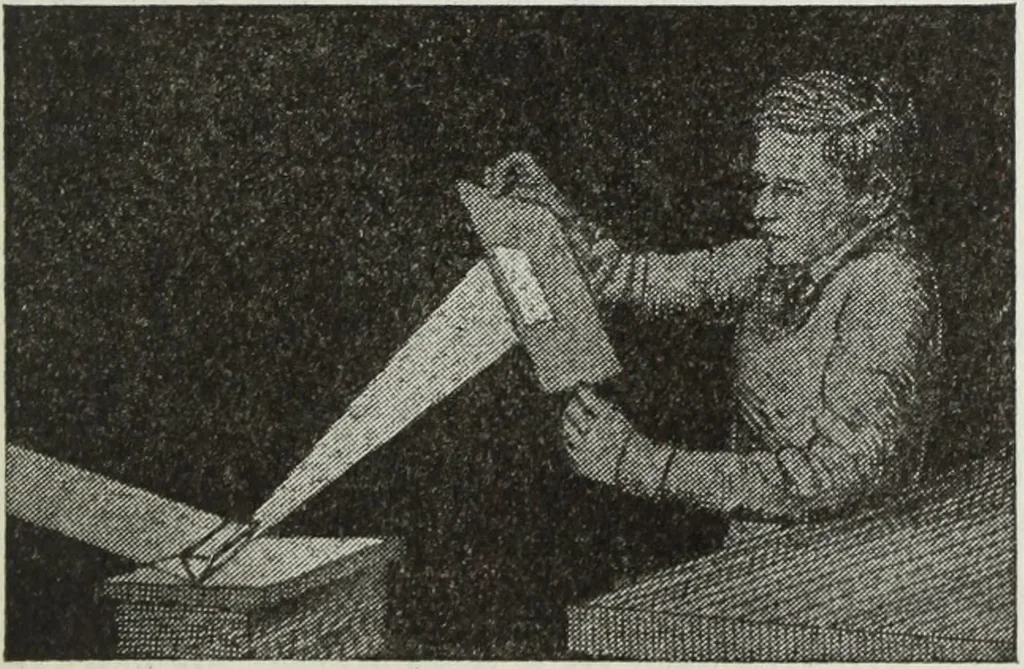 An illustration from Gilbert light experiments for boys, 1920, leaf 96