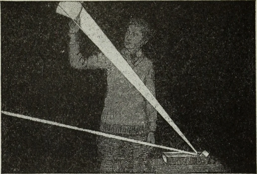 An illustration from Gilbert light experiments for boys, 1920, leaf 97