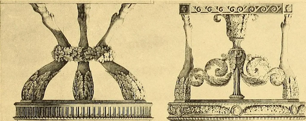 An illustration from Giocondo Albertolli, der Ornamentiker des italienischen Klassizismus, 1911, leaf 136