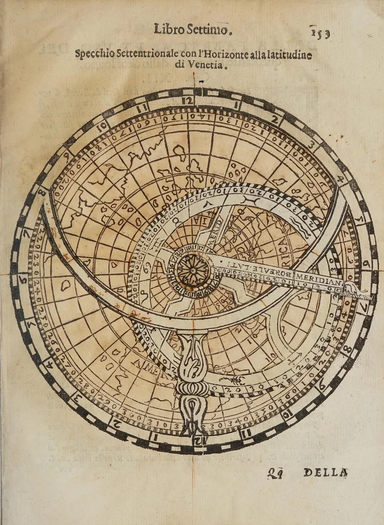 An illustration from Gio. Paolo Gallvcci ... Della fabrica et vso di diversi stromenti di astronomia, et cosmografia, oue si uede la somma della teorica, et pratica di queste due nobilissime scienze, 1598, leaf 327