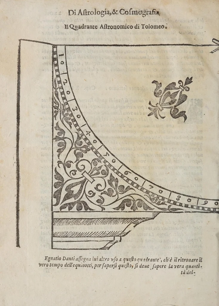 An illustration from Gio. Paolo Gallvcci ... Della fabrica et vso di diversi stromenti di astronomia, et cosmografia, oue si uede la somma della teorica, et pratica di queste due nobilissime scienze, 1598, leaf 462