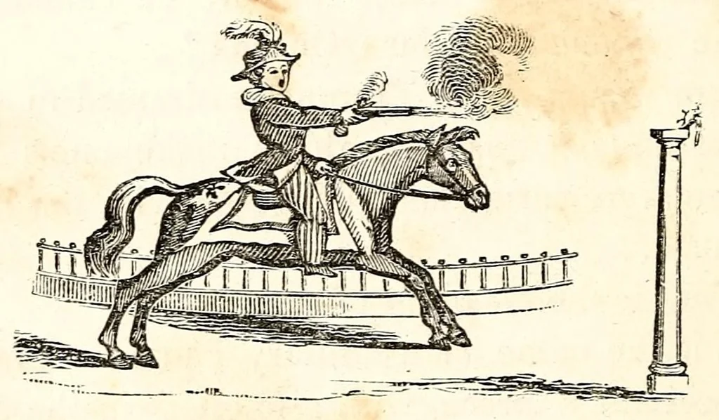 An illustration from The girl's own book, 1833, leaf 202