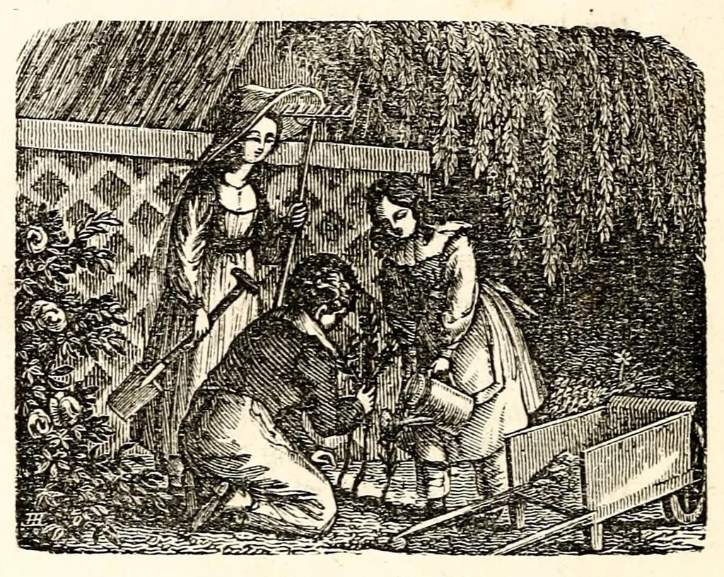 An illustration from The girl's own book, 1833, leaf 252
