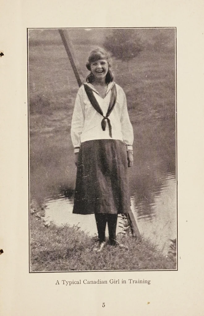 An illustration from The girl's own book, 1923, leaf 7