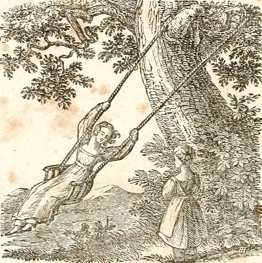 An illustration from The girl's own book, 1833, leaf 107
