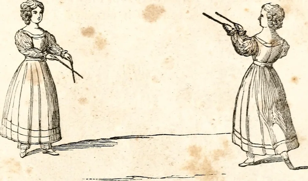 An illustration from The girl's own book, 1833, leaf 110