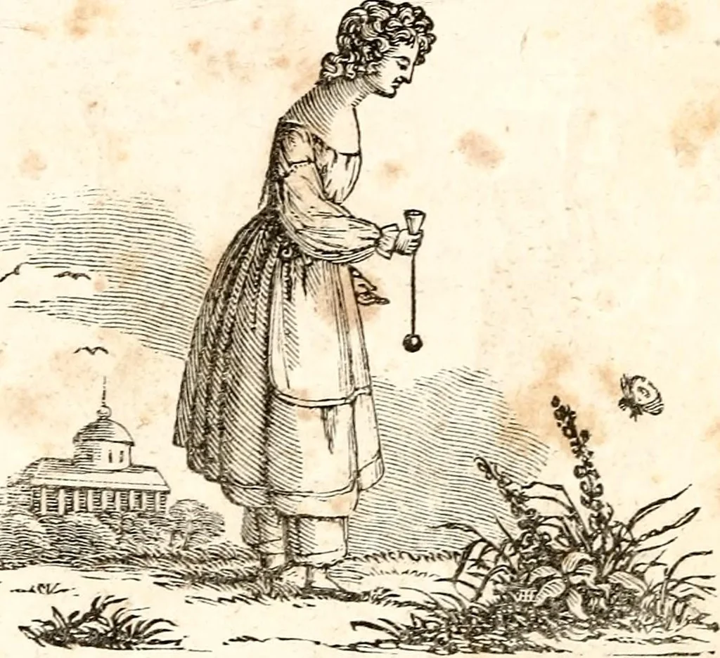 An illustration from The girl's own book, 1833, leaf 113