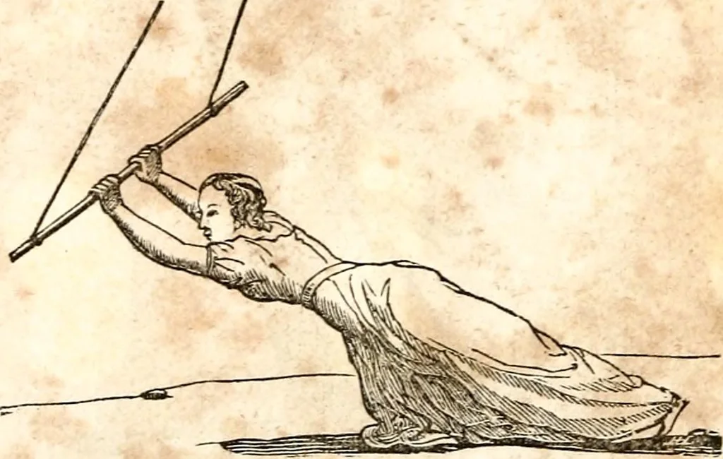 An illustration from The girl's own book, 1833, leaf 121
