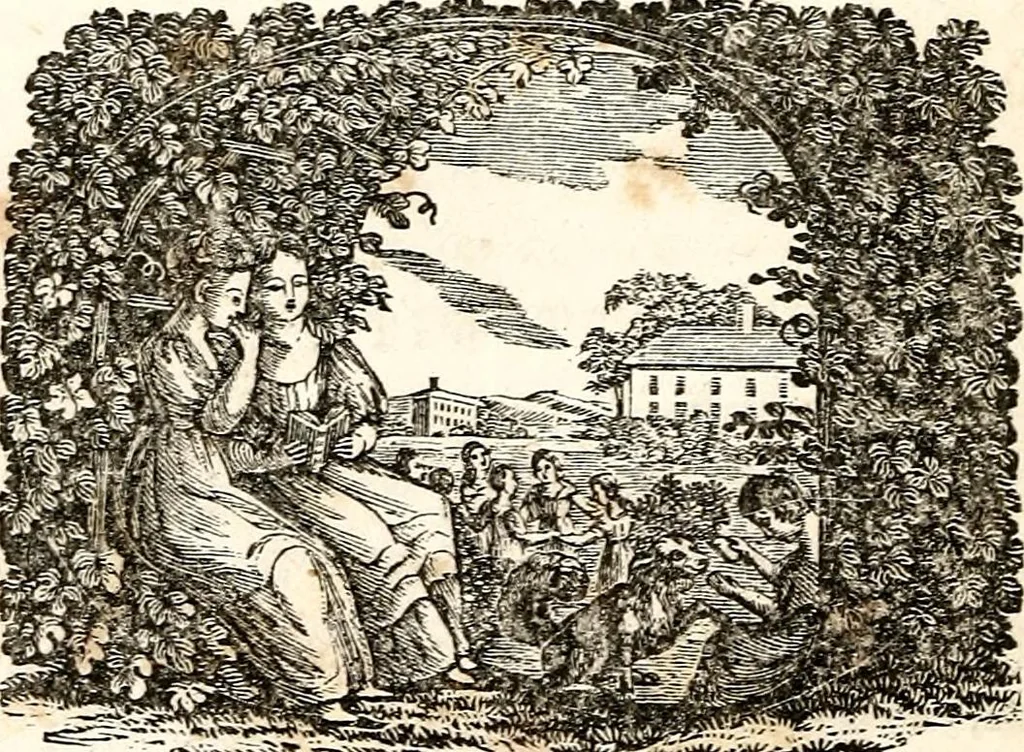 An illustration from The girl's own book, 1833, leaf 137