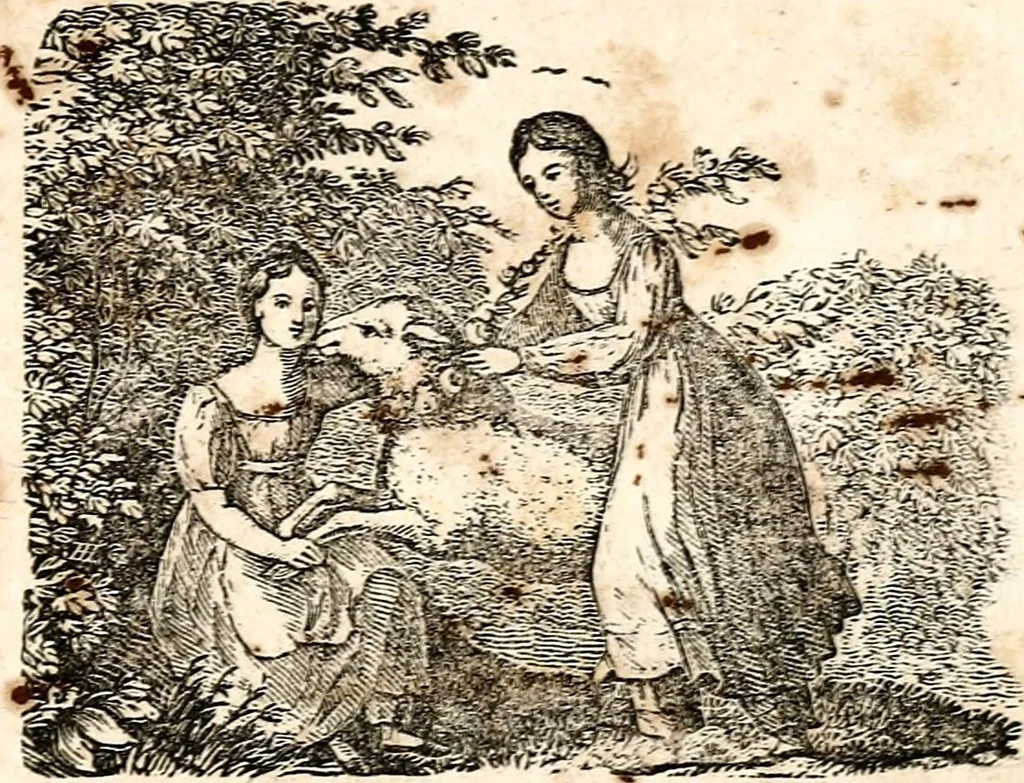 An illustration from The girl's own book, 1833, leaf 14